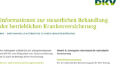 Steuermerkblatt betriebliche Krankenversicherung