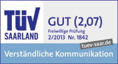 ERGO erhält TÜV Siegel für verständliche Kommunikation 
